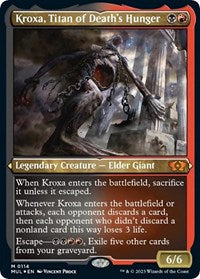 Kroxa, Titan of Death's Hunger (Foil Etched) (114) [March of the Machine: Multiverse Legends]