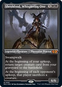 Sheoldred, Whispering One (Foil Etched) (81) [March of the Machine: Multiverse Legends]