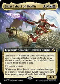 Sidar Jabari of Zhalfir (Extended Art) (97) [Commander: March of the Machine]