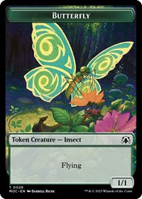 Butterfly // City's Blessing Double-sided Token (29 // 45) [Commander: March of the Machine]