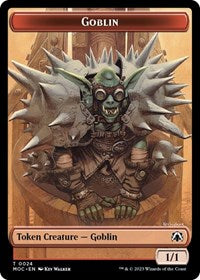 Goblin // Sliver Double-sided Token (24 // 2) [Commander: March of the Machine]