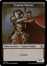 Vampire Knight // Soldier Double-sided Token (20 // 8) [Commander: March of the Machine]