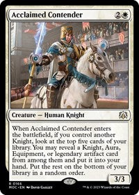 Acclaimed Contender (166) [Commander: March of the Machine]