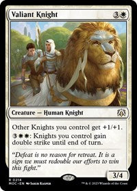 Valiant Knight (214) [Commander: March of the Machine]