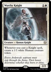 Worthy Knight (217) [Commander: March of the Machine]