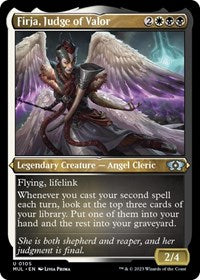 Firja, Judge of Valor (Foil Etched) (105) [March of the Machine: Multiverse Legends]
