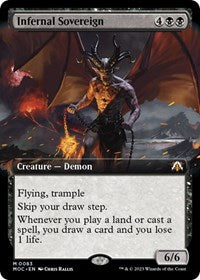 Infernal Sovereign (Extended Art) (83) [Commander: March of the Machine]