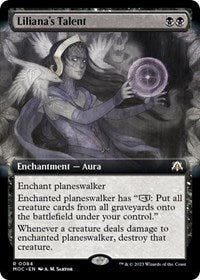 Liliana's Talent (Extended Art) (84) [Commander: March of the Machine]