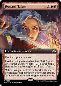 Rowan's Talent (Extended Art) (85) [Commander: March of the Machine]