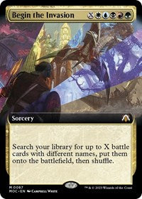 Begin the Invasion (Extended Art) (87) [Commander: March of the Machine]