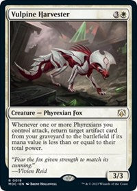 Vulpine Harvester (19) [Commander: March of the Machine]