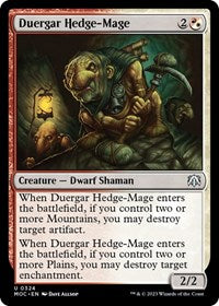 Duergar Hedge-Mage (324) [Commander: March of the Machine]