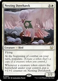 Nesting Dovehawk (17) [Commander: March of the Machine]