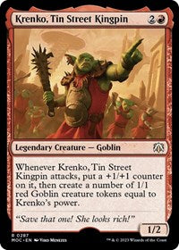 Krenko, Tin Street Kingpin (287) [Commander: March of the Machine]