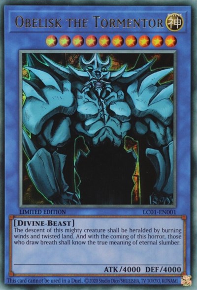 Obelisk the Tormentor (25th Anniversary Edition) (LC01-EN001) [Legendary Collection: 25th Anniversary Edition]