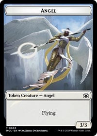 Angel // Demon Double-Sided Token (3 // 18) [Commander: March of the Machine]
