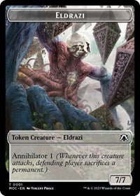 Eldrazi // Angel Double-sided Token (1 // 4) [Commander: March of the Machine]