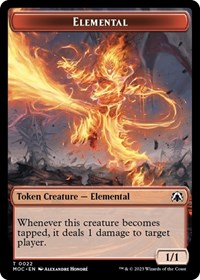 Elemental // Elemental Double-sided Token (22 // 9) [Commander: March of the Machine]