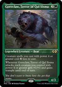 Goreclaw, Terror of Qal Sisma (Foil Etched) (92) [March of the Machine: Multiverse Legends]