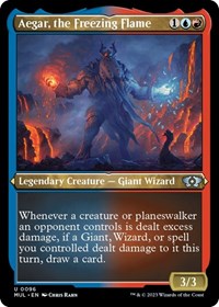 Aegar, the Freezing Flame (Foil Etched) (96) [March of the Machine: Multiverse Legends]