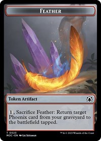 Feather // Servo Double-sided Token (23 // 42) [Commander: March of the Machine]