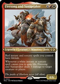 Firesong and Sunspeaker (Foil Etched) (104) [March of the Machine: Multiverse Legends]