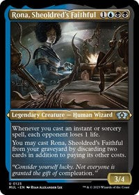 Rona, Sheoldred's Faithful (Foil Etched) (123) [March of the Machine: Multiverse Legends]