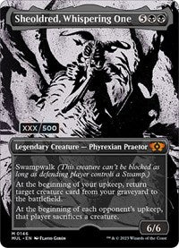 Sheoldred, Whispering One (Serial Numbered) (146) [March of the Machine: Multiverse Legends]