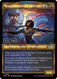 Rona, Sheoldred's Faithful (Serial Numbered) (188) [March of the Machine: Multiverse Legends]