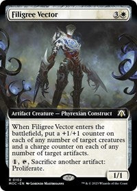 Filigree Vector (Extended Art) (102) [Commander: March of the Machine]