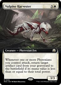 Vulpine Harvester (Extended Art) (106) [Commander: March of the Machine]
