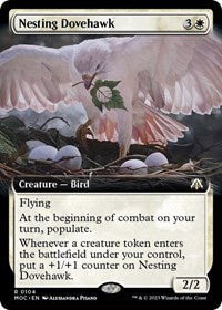 Nesting Dovehawk (Extended Art) (104) [Commander: March of the Machine]
