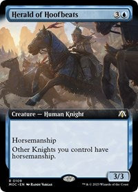 Herald of Hoofbeats (Extended Art) (109) [Commander: March of the Machine]