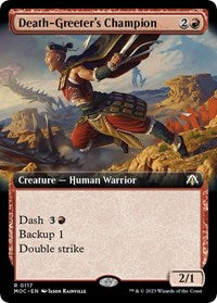 Death-Greeter's Champion (Extended Art) (117) [Commander: March of the Machine]