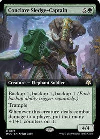 Conclave Sledge-Captain (Extended Art) (123) [Commander: March of the Machine]