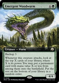Emergent Woodwurm (Extended Art) (124) [Commander: March of the Machine]