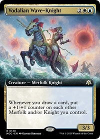 Vodalian Wave-Knight (Extended Art) (130) [Commander: March of the Machine]