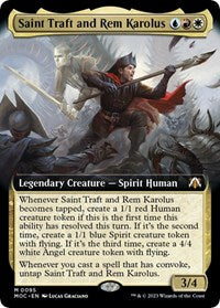 Saint Traft and Rem Karolus (Extended Art) (95) [Commander: March of the Machine]