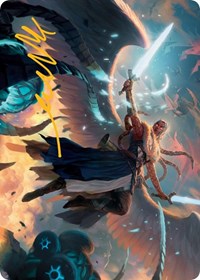 Boon-Bringer Valkyrie Art Card (Gold-Stamped Signature) (2) [Art Series: March of the Machine]