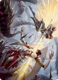 Elspeth's Smite Art Card (5) [Art Series: March of the Machine]