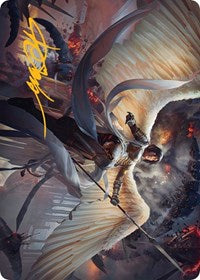 Serra Faithkeeper Art Card (Gold-Stamped Signature) (7) [Art Series: March of the Machine]