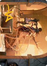 Rona, Tolarian Obliterator Art Card (Gold-Stamped Signature) (17) [Art Series: March of the Machine]