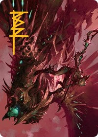 Skyclave Invader Art Card (Gold-Stamped Signature) (18) [Art Series: March of the Machine]