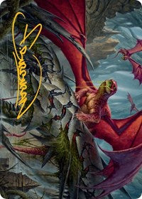 Hoarding Broodlord Art Card (Gold-Stamped Signature) (23) [Art Series: March of the Machine]