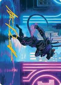 Nezumi Informant Art Card (Gold-Stamped Signature) (27) [Art Series: March of the Machine]