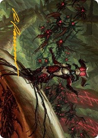 Sheoldred Art Card (Gold-Stamped Signature) (28) [Art Series: March of the Machine]