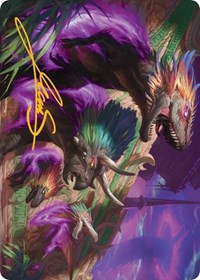 Burning Sun's Fury Art Card (Gold-Stamped Signature) (29) [Art Series: March of the Machine]