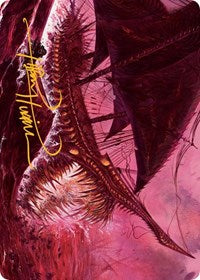 Marauding Dreadship Art Card (Gold-Stamped Signature) (36) [Art Series: March of the Machine]