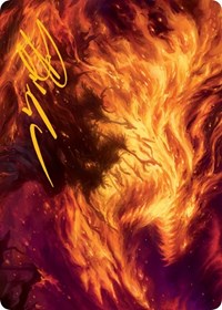 Stoke the Flames Art Card (Gold-Stamped Signature) (38) [Art Series: March of the Machine]