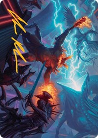 Hidetsugu and Kairi Art Card (Gold-Stamped Signature) (45) [Art Series: March of the Machine]